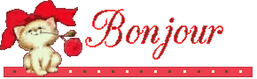 Gif animé bonjour